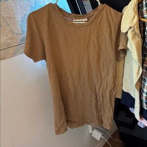 Casual Women's Tan Crewneck Tee